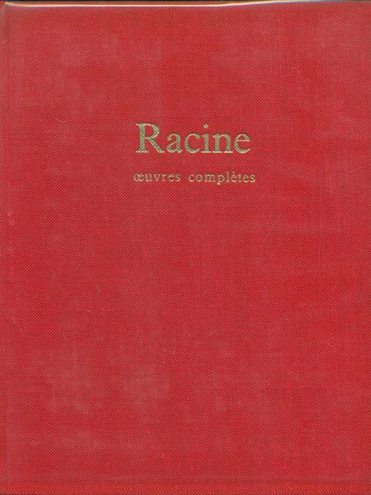 Racine Oeuvres completes - Jean Racine - copertina