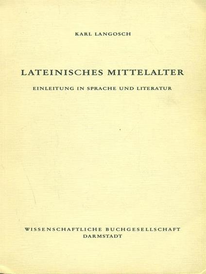 Lateinisches mittelalter - copertina