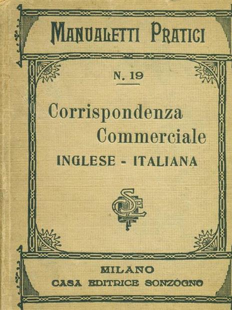 Corrispondenza commerciale inglese-italiana - Romeo Candelari - copertina