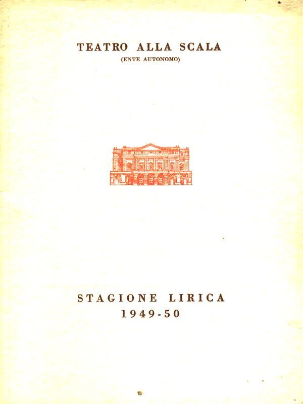 Stagione 1949-50: Tosca