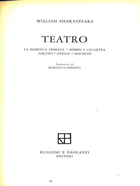Teatro - William Shakespeare - 5