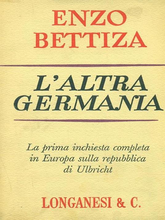 L' altra Germania - Enzo Bettiza - copertina
