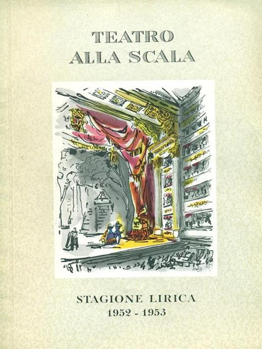 Stagione lirica 1952 - 1953 - Cesare Viviani - copertina