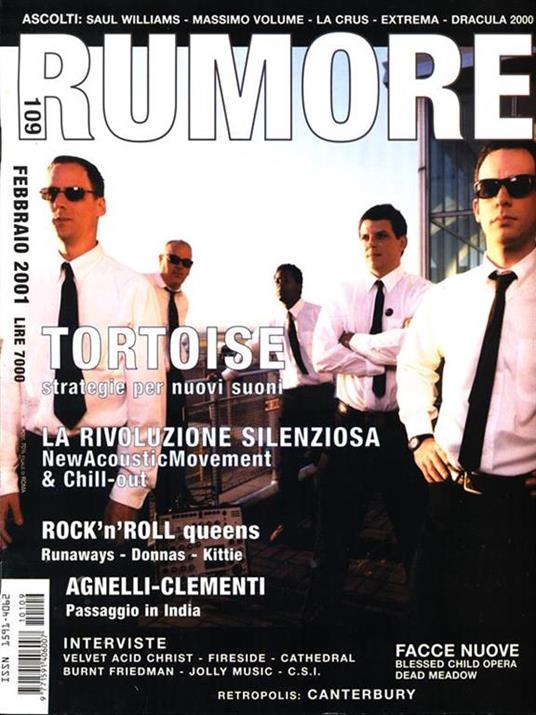 Rumore. N. 109 febbraio 2001 - copertina
