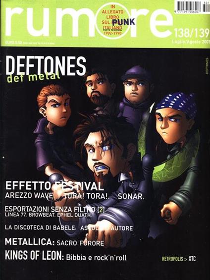 Rumore. N. 138/139 luglio agosto 2003 - copertina