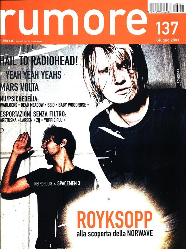 Rumore. N. 137 giugno 2003