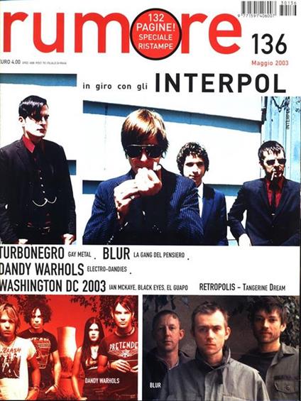 Rumore. N. 136 maggio 2003 - copertina