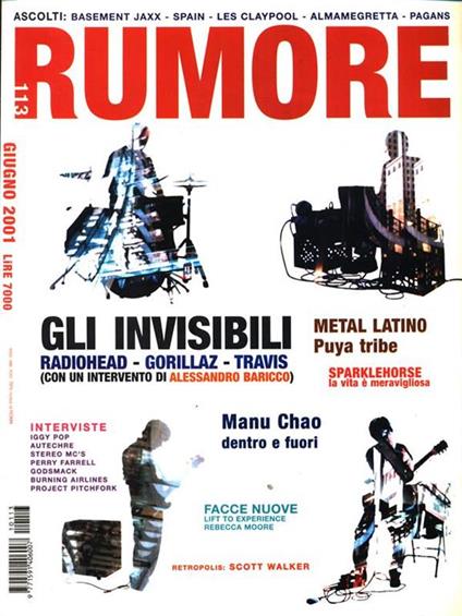 Rumore. N. 113 giugno 2001 - copertina