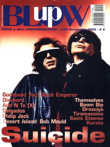 Blow up. N. 54 novembre 2002 - copertina