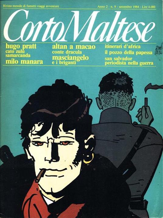 Corto Maltese - Anno 2 n. 9 settembre 1984 - copertina