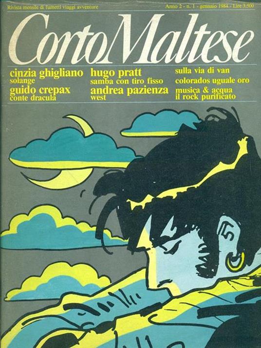 Corto Maltese Anno 2. N. 1. Gennaio 1984 - copertina