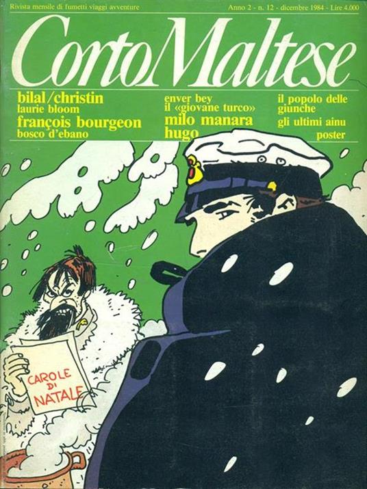 Corto Maltese Anno 2. N. 12. Dicembre 1984 - copertina