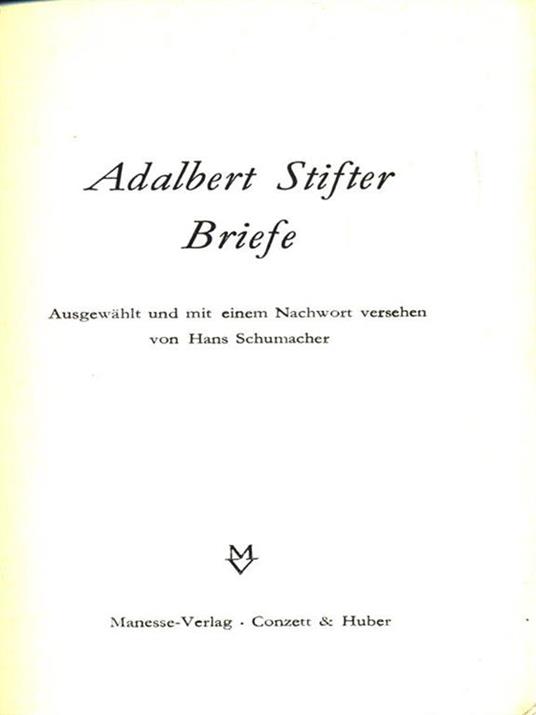 Briefe - Adalbert Stifter - copertina