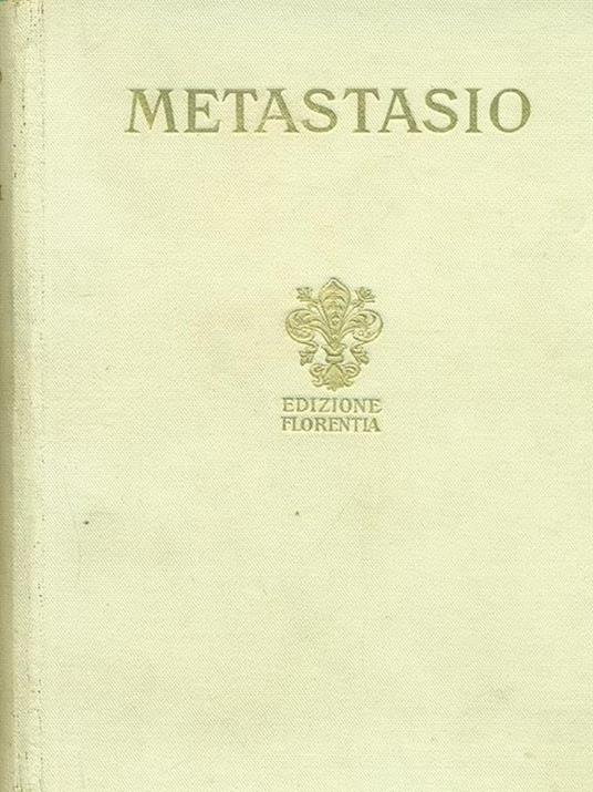 Melodrammi II - Pietro Metastasio - copertina