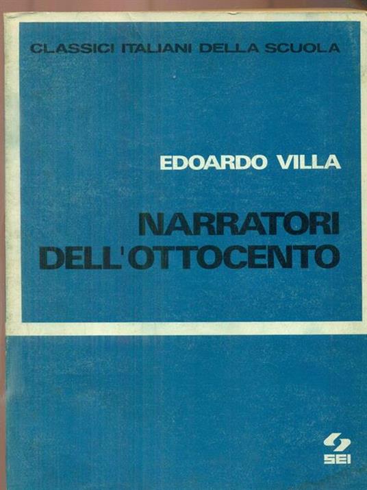 Narratori dell'Ottocento - copertina
