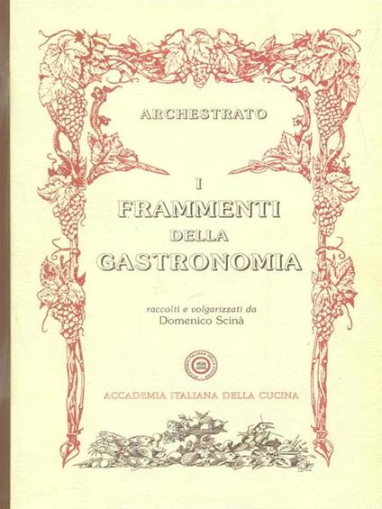 frammenti della gastronomia - copertina