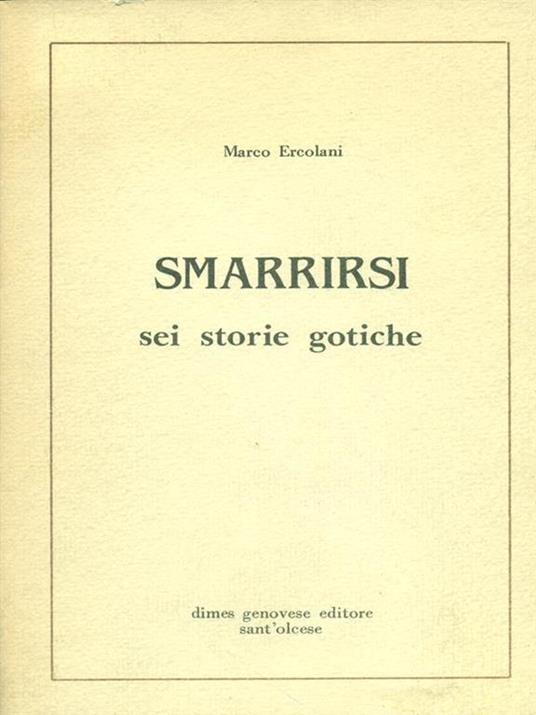Smarrirsi Sei storie gotiche - Marco Ercolani - copertina