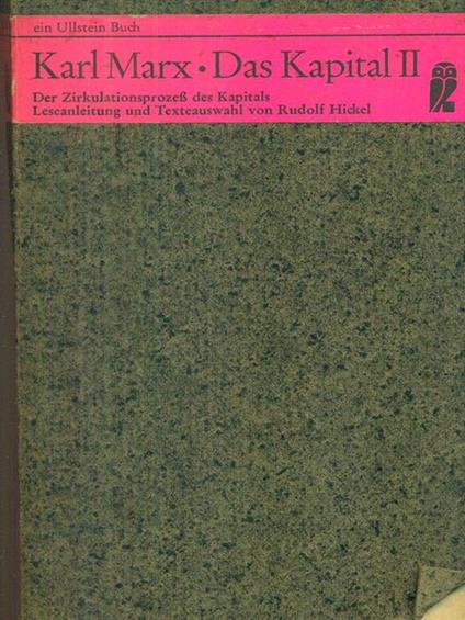 Dal Kapital II - Karl Marx - copertina