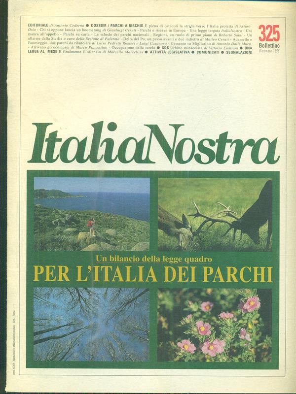 Italia nostra 325 / dicembre 1995