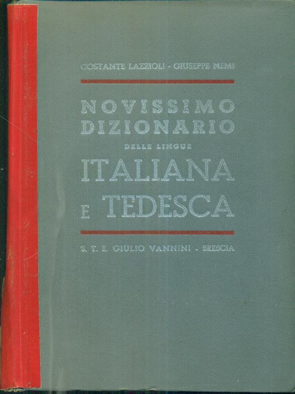 Novissimo dizionario delle lingue italiana e tedesca,