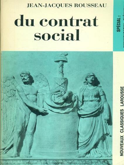 Du contrat social - Jean-Jacques Rousseau - copertina