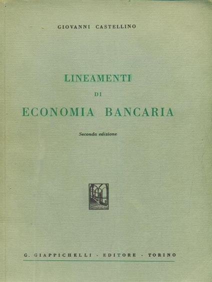 Lineamenti di economia bancaria - copertina