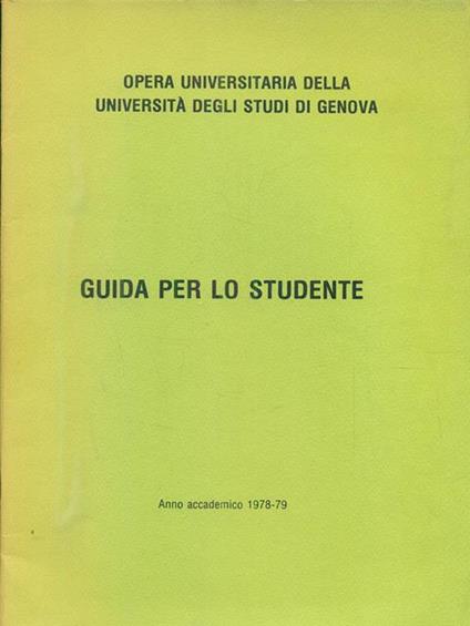 Guida per lo studente anno 1978/79 - copertina
