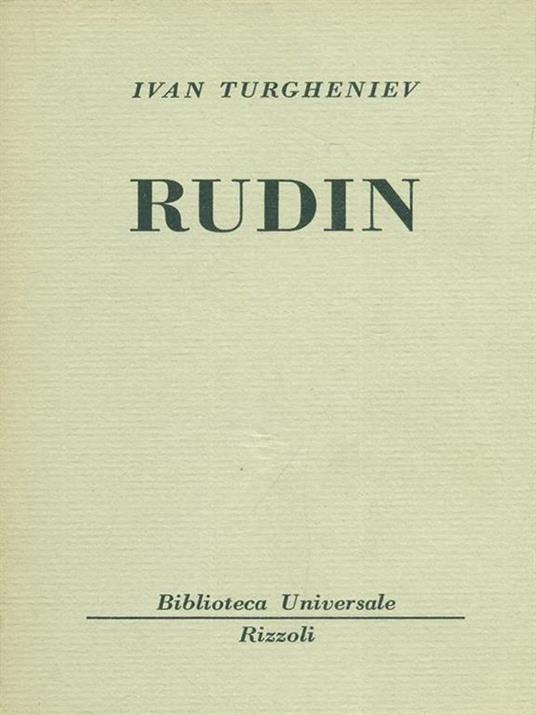 Rudin - Ivan Turgenev - copertina