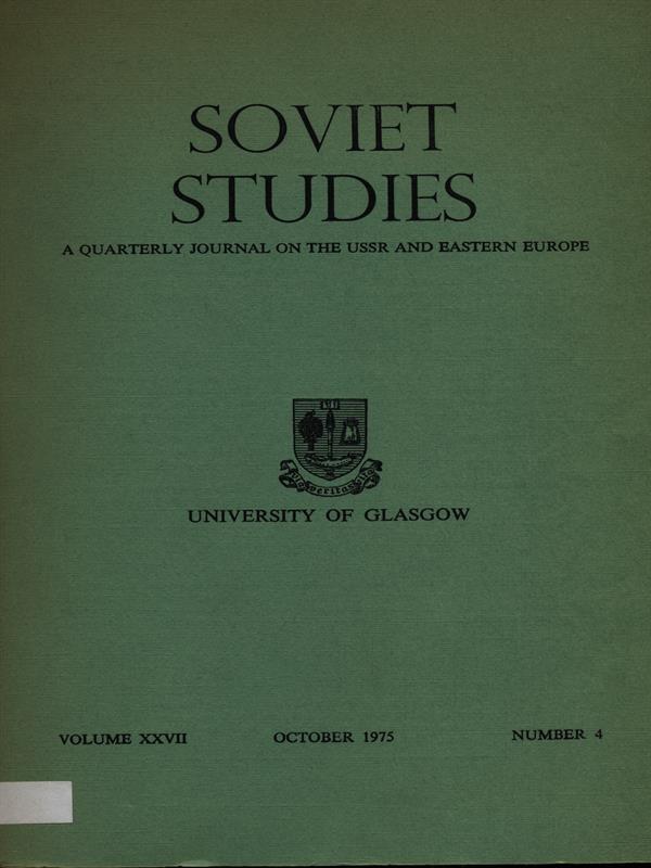 Soviet studies n. 4/october 1975