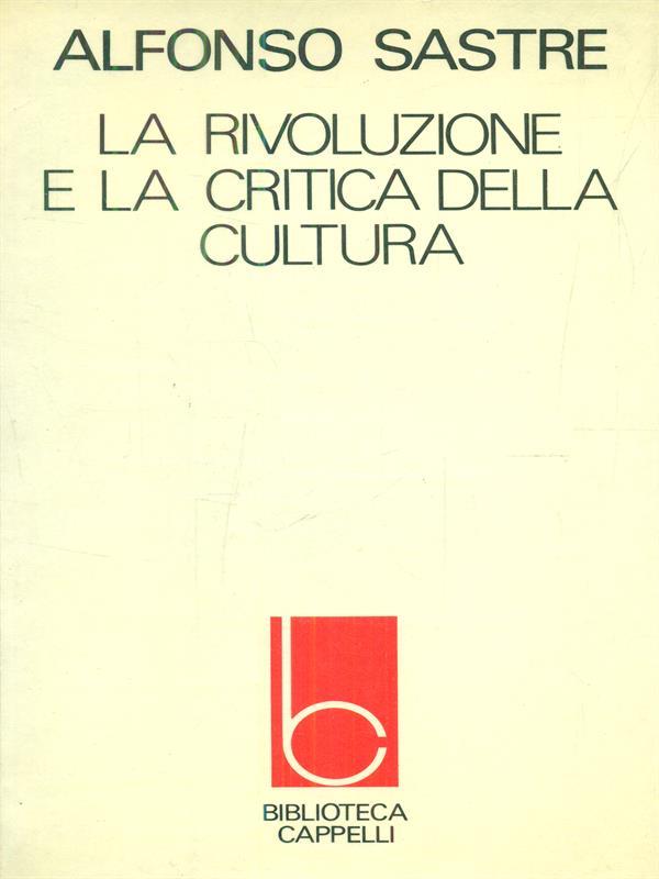 La rivoluzione e la critica della cultura