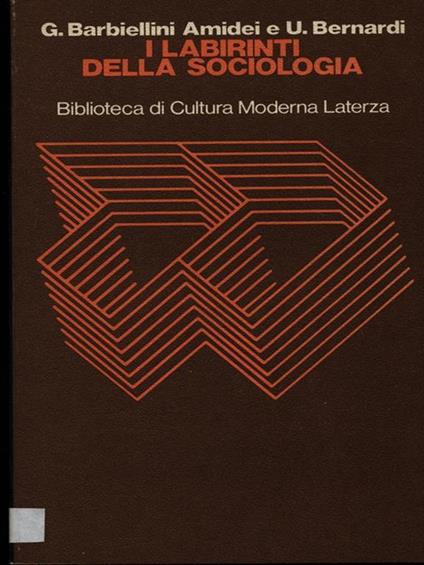 I labirinti della sociologia - copertina
