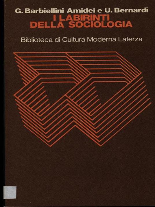 I labirinti della sociologia - copertina