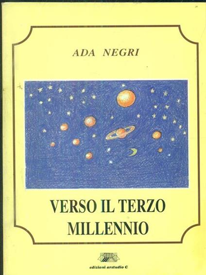 Verso il terzo millennio - Ada Negri - copertina