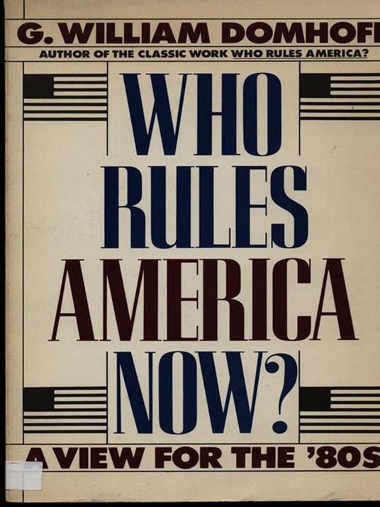 Who rules America now? - copertina
