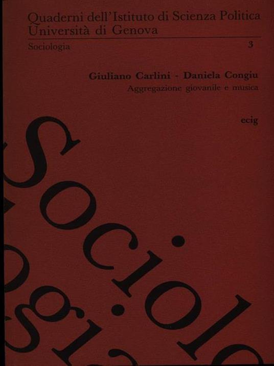 Aggregazione giovanile e musica - Giuliano Carlini,Daniela Congiu - copertina