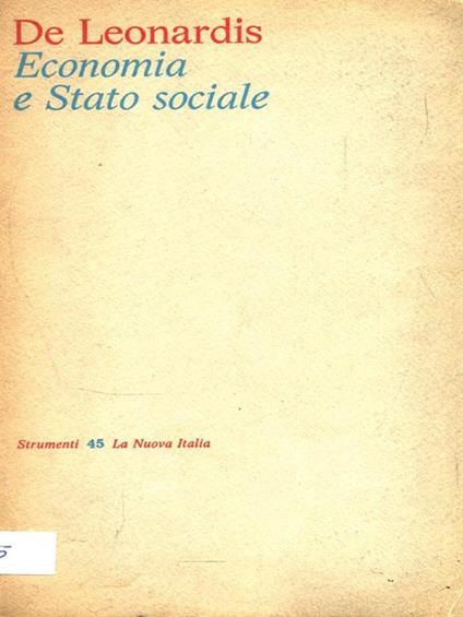 Economia e Stato Sociale - copertina