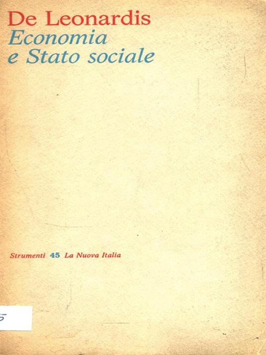 Economia e Stato Sociale - copertina