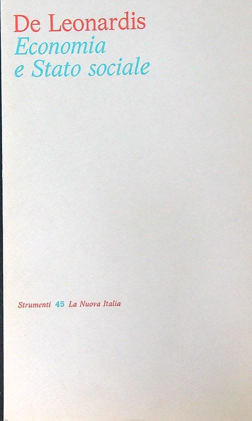 Economia e Stato Sociale