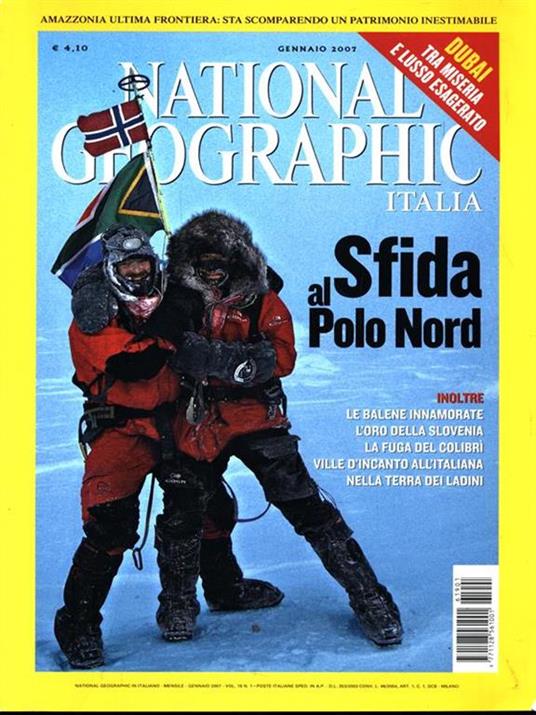 National Geographic Italia. Gennaio 2007Vol. 19 N. 1 - copertina