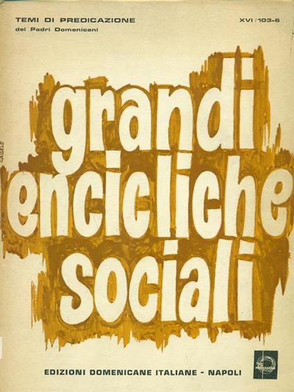 Grandi encicliche sociali - Reginaldo Iannarone - copertina