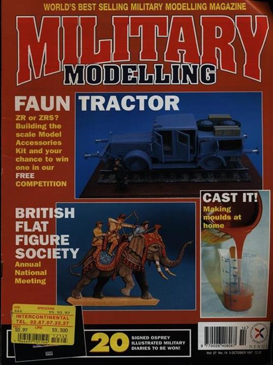 Military Modelling october 1997 - copertina