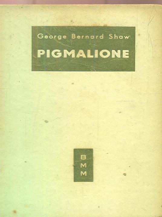Pigmalione - copertina