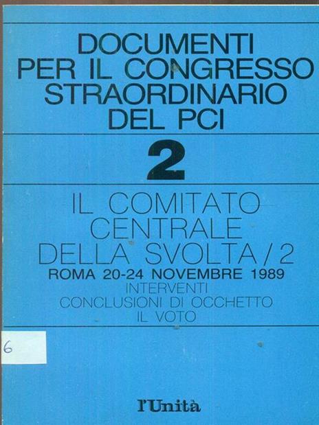Documenti per il congresso straordinario del PCI. 2 - copertina