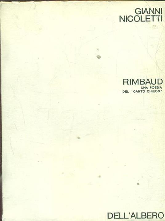 Rimbaud - Gianni Nicoletti - copertina