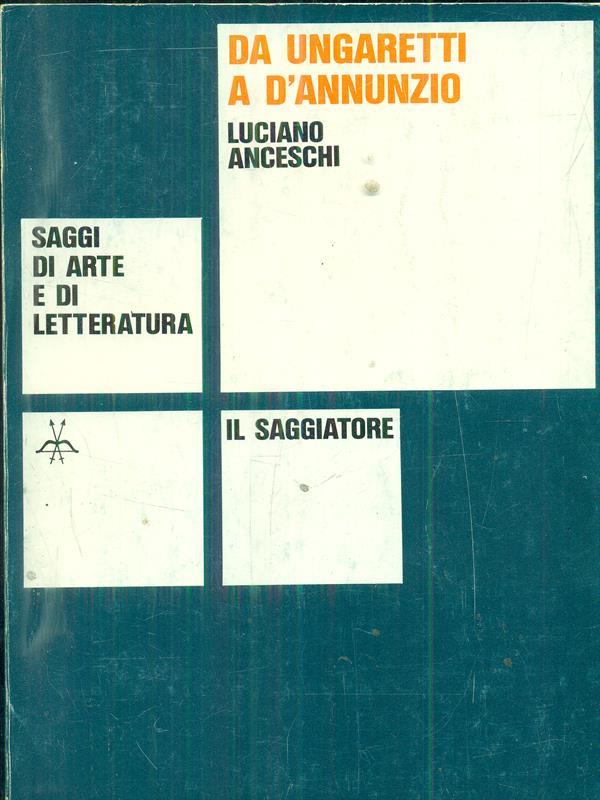 da Ungaretti a d'Annunzio