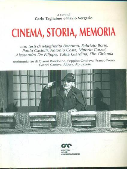 Cinema storia memoria - copertina