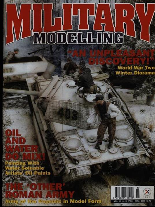 Military modelling vol 30 n. 13/ 27 oct.-23 nov. 2000 - copertina