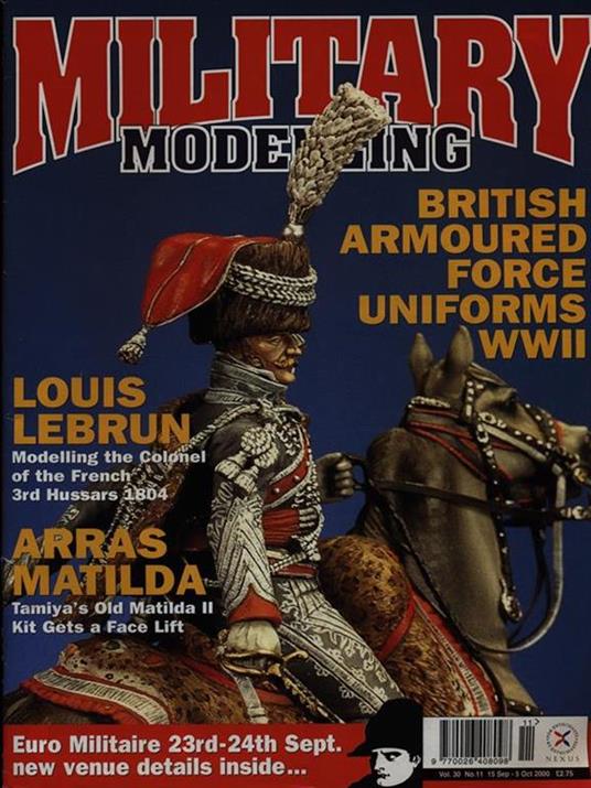 Military modelling vol 30 n. 11/ 15 sept.-5 oct 2000 - copertina