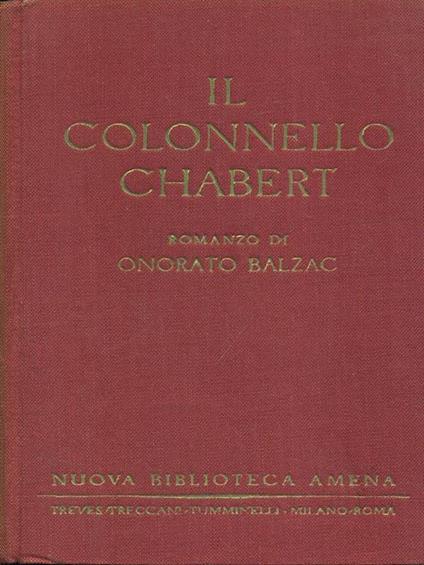 Il colonnello Chabert - Honoré de Balzac - copertina