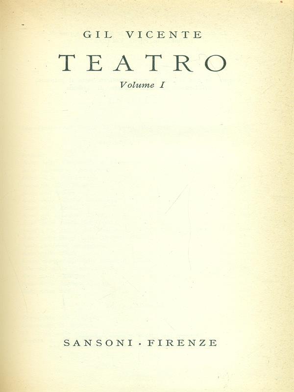 Teatro I-II